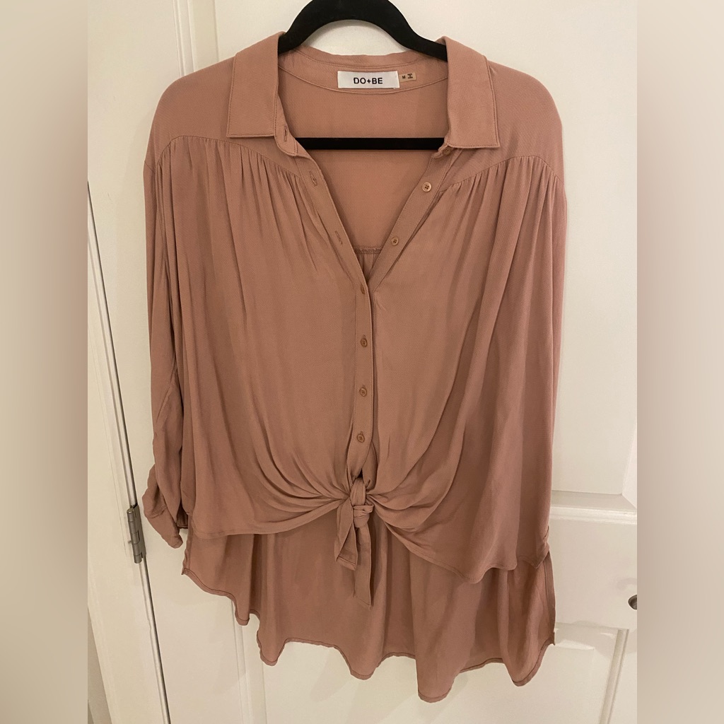 Do + Be Rose Colored Button Down